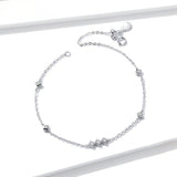 925 Sterling Silver Exquisite Long Chain Bracelets Precious Jewelry For Women