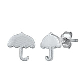  Silver  Umbrella Stud Earrings
