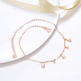 18K Gold European And American Fashion Wild Water Drop Anklet Hot Sale Ladies Jewelry