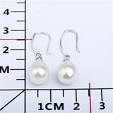 Hot Hanging Pearl Mount Earrings Product Pearl Jewelry Zircon