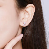 925 Sterling Silver  Cute Cat Stud Earring  for Women