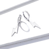 S925 Sterling silver Dangle Drop Earring Tassel Hoop Earring