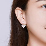 925 Sterling Silver Gold Plated Stud Earring for Women