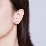 925 Sterling Silver Mermaid Earrings  Stud Earrings With High Quality