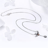 925 Sterling Silver  Fashion Bee Pendant Necklace