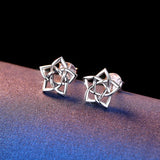 925 Sterling Silver Accessories  Knot Stud Earrings Jewelry Set For Women