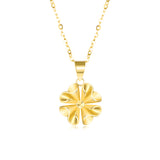 18K Gold European And American Fashion Explosion Flower Necklace Luxury Boutique Jewelry