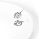 Fashion CZ Drop Earrings for Crystal Earrings Women Jewelry Silver