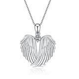 Wing Necklace Heart Shape Jewelry Father Love Husband Necklace