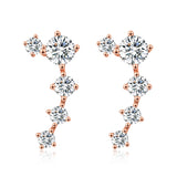 Fashion Jewellery Accessories Latest Design Shining Rose Gold Earrings Designs