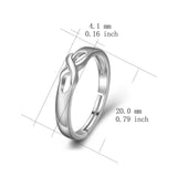 Wave Silver Adjustable Rings Silver Man Brother Gift Birthday Jewelry