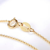 Heart And Moon Shaped Necklace Wholesale 14K Yellow Gold Necklace
