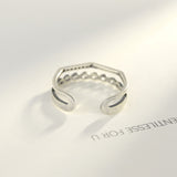 Infinity Adjustable Ring Wholesale 925 Sterling Silver Unique CZ Jewelry