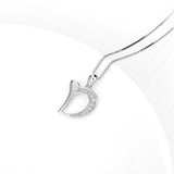 D necklace with Letters Sterling Silver Jewellery Alphabet Pendant