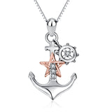 Nautical Roulette Rose Gold Plated Necklace Man Woman Jewelry