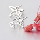 Hot Sale Korea Jewellery 925 Sterling Silver Big Bird Animal Shape Earrings Women