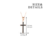 18K Gold Christmas Ornaments Drip Cross Necklace Europe And America Hot Women Models