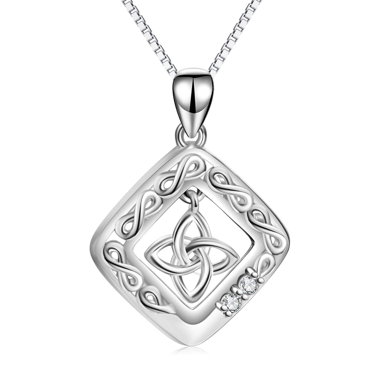 Celtic Knot Necklace Pendant 925 Sterling Silver Jewelry Necklace Wholesale