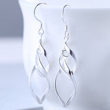 European tassel earrings s925 sterling silver jewelry ear twist long earring creative earrings