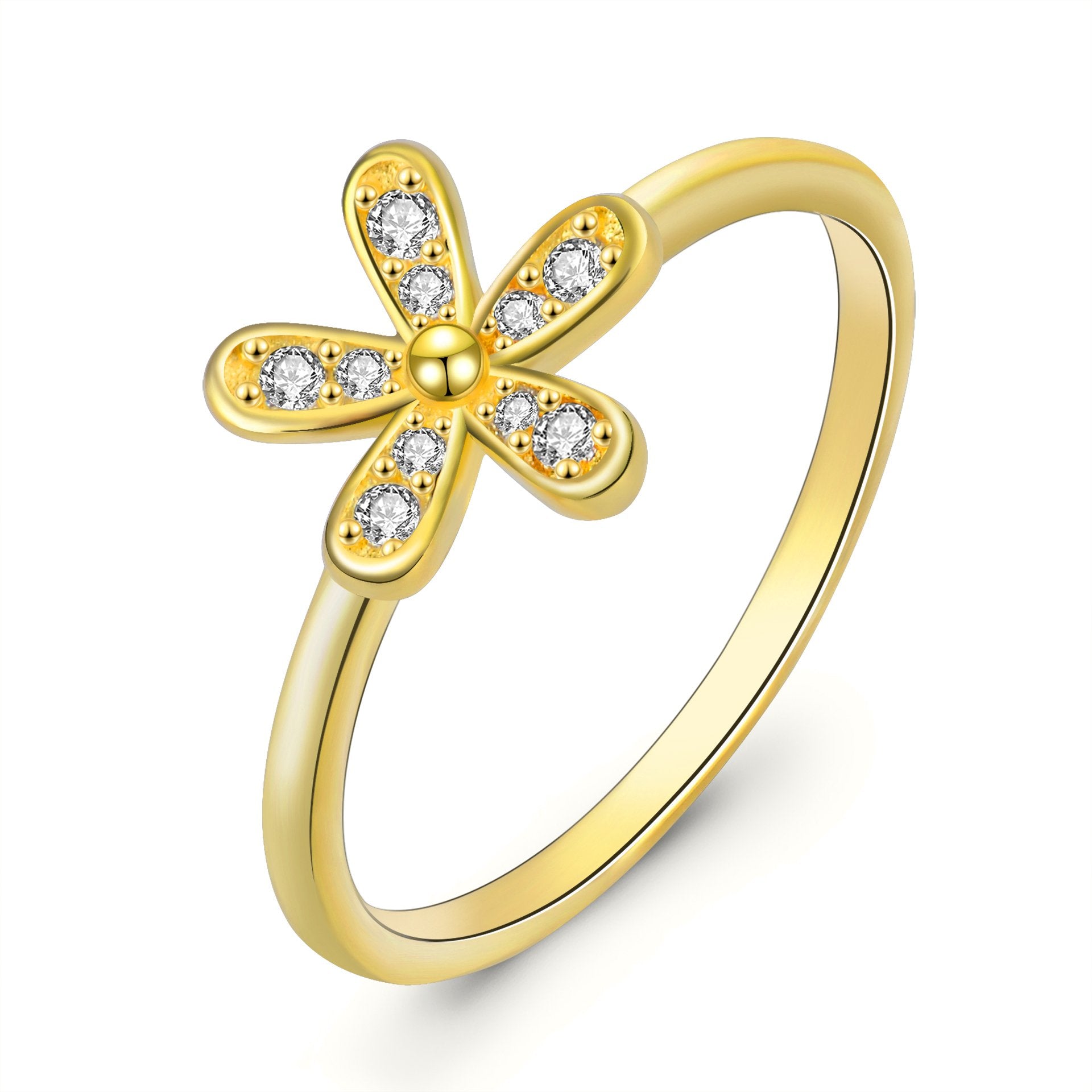 Flower Shape latest gold ring designs wedding rings engagement design