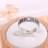 Faith Hope Love S925 Sterling Silver Ring for Women Girls Christian Jewelry Gifts