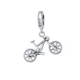 925 Sterling Silver Charm For Women Mountain Bike Beads