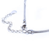 S925 Sterling Silver Bracelet Korean Fashion Wild Micro Diamond Heart Bracelet Double Box Chain Bracelet