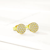 Wholesale Custom Small Moq Light Weight Round Gemstone Earrings For Women