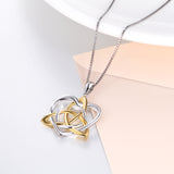 Celtic Knot Gold And Silver Necklace Manufacturing Production Necklace