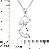 925 Sterling Silver For Baby'S Gift Animal Dog Shape Necklace So Cute