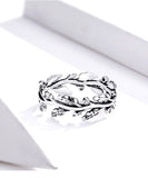 925 Sterling Silver Vintage Branches Rings Precious Jewelry For Women