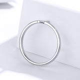 S925 Sterling Silver Cross Lettering Ring White Gold Plated Ring