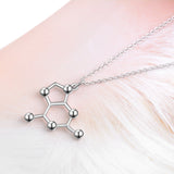 Molecular Necklace Wholesale 925 Sterling Silver Fashion Jewellery Necklace Handmade