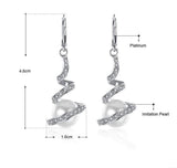 S925 Sterling Silver Creative Personality Wild Micro-Set Spiral Bead Earrings Jewelry Earrings Cross-Border Exclusive