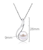 S925 Fashion Creative Sterling Silver Pearl Clavicle Chain Pendant Necklace Female Personality Versatile Jewelry