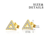 Fashion Jewelry Manufacturer Geometric Triangle Gold Color Earrings Designs