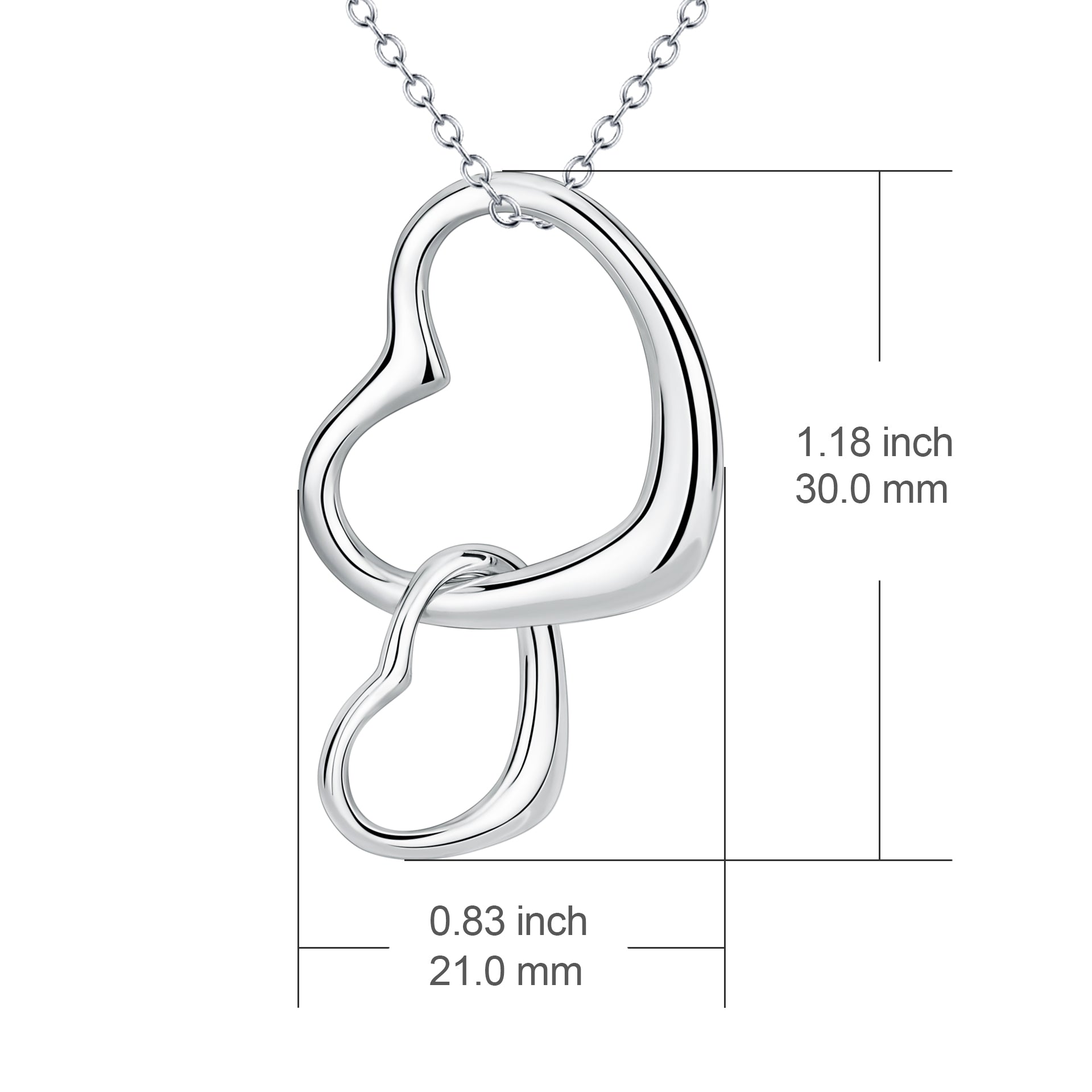 Heart Necklaces For Gifts New Simple Design Women Jewelry Chain Necklaces