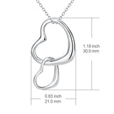 Heart Necklaces For Gifts New Simple Design Women Jewelry Chain Necklaces