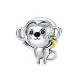 925 Sterling Silver Little Monkey Charm For Bracelet Fashion Jewelry For Women