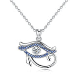 S925 Sterling Silver Evil Eye  with Diamond Necklace Pendant Fashion Jewelry