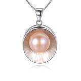 shell pendant necklace freshwater pearl Pendant  S925 sterling silver necklace wholesale