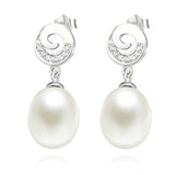 New arrival pearl earrings mounting designs from factory directly