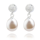 Wholesale Simple Drop Pearl Earrings Mounting Hot Sale Jewelry