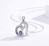 925 Sterling Silver heart Turtle Necklace Gifts Pendant Jewelry Birthday Gift Stocking Stuffers for Her