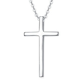  Silver Cross Pendant Necklace