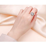 S925 Sterling Silver Heart Memorial Ashes Keepsake Exquisite Cremation Ring