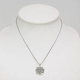 Sterling Silver Tree of Life w/Pentacle Peace Yin Yang Cross Ohm Star Symbol Pendant Necklace 18