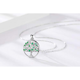 925 Sterling Silver Tree of Life Necklace Pendant Silver Jewelry for Women