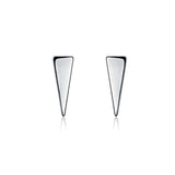 Minimalist Geometric Triangle Arrow Tiny Stud Earrings 925 Sterling Silver