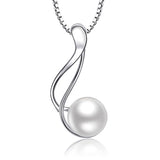 Freshwater Pearl Twist Pendant Necklace